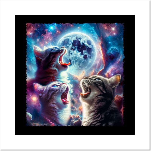 Whisker Wonders Embrace the Extraterrestrial with Cat UFO Fashion Wall Art by Smoking Robot